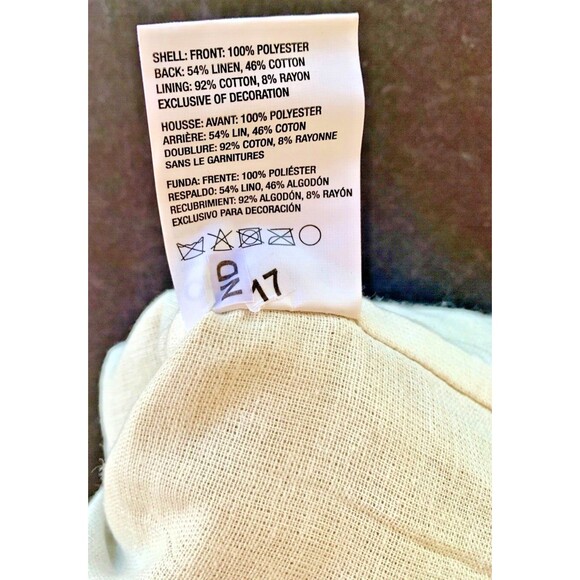 NEW Crate and Barrel Ivory Faux Mohair Velveteen Stocking 21” Snowflake Neutral - Picture 11 of 11